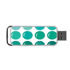 Bubbel Balloon Shades Teal Portable Usb Flash (two Sides)