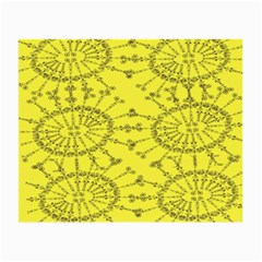 Yellow Flower Floral Circle Sexy Small Glasses Cloth