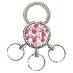 Fruit Patterns Bouffants Broken Hearts Dragon Polka Dots Red Black 3-ring Key Chains