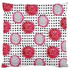 Fruit Patterns Bouffants Broken Hearts Dragon Polka Dots Red Black Large Cushion Case (one Side) by Mariart