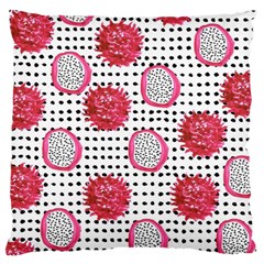 Fruit Patterns Bouffants Broken Hearts Dragon Polka Dots Red Black Standard Flano Cushion Case (two Sides) by Mariart