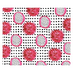 Fruit Patterns Bouffants Broken Hearts Dragon Polka Dots Red Black Double Sided Flano Blanket (small)  by Mariart