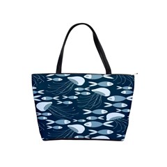 Jellyfish Fish Cartoon Sea Seaworld Shoulder Handbags by Mariart