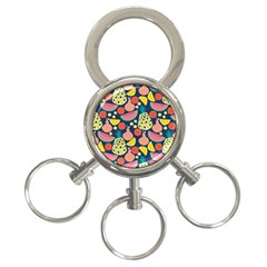 Fruit Pineapple Watermelon Orange Tomato Fruits 3-ring Key Chains