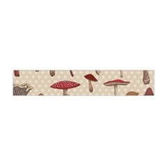 Mushroom Madness Red Grey Brown Polka Dots Flano Scarf (mini) by Mariart