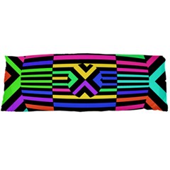 Optical Illusion Line Wave Chevron Rainbow Colorfull Body Pillow Case Dakimakura (two Sides) by Mariart