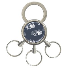 Japan Food Sashimi 3-ring Key Chains