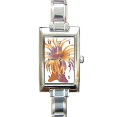 Sea Anemone Rectangle Italian Charm Watch