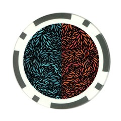 Square Pheonix Blue Orange Red Poker Chip Card Guard (10 Pack)