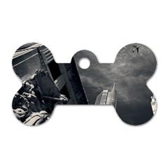 Chicago Skyline Tall Buildings Dog Tag Bone (two Sides) by BangZart