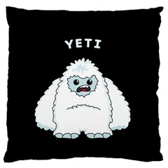 Yeti Standard Flano Cushion Case (one Side) by Valentinaart