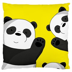 Cute Pandas Large Cushion Case (one Side)