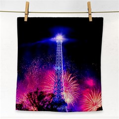 Paris France Eiffel Tower Landmark Face Towel by Nexatart