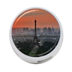 Paris France French Eiffel Tower 4-port Usb Hub (one Side) by Nexatart