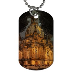 Dresden Frauenkirche Church Saxony Dog Tag (two Sides) by Nexatart