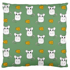 Cute Mouse Pattern Large Flano Cushion Case (one Side)