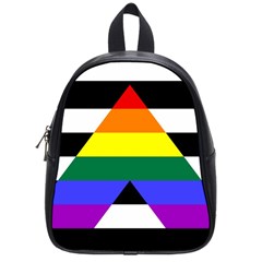 Straight Ally Flag School Bag (small) by Valentinaart