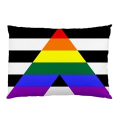 Straight Ally Flag Pillow Case (two Sides) by Valentinaart