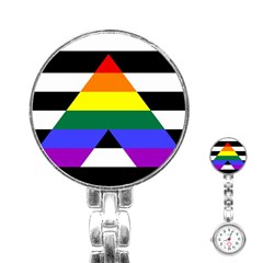 Straight Ally Flag Stainless Steel Nurses Watch by Valentinaart