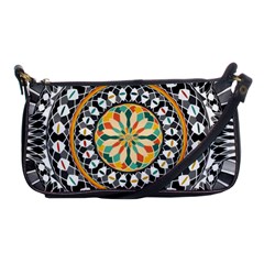 High Contrast Mandala Shoulder Clutch Bags