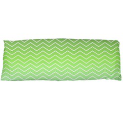 Green Line Zigzag Pattern Chevron Body Pillow Case (dakimakura) by Nexatart