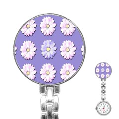 Daisy Flowers Wild Flowers Bloom Stainless Steel Nurses Watch by Nexatart