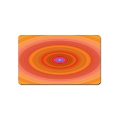 Ellipse Background Orange Oval Magnet (name Card) by Nexatart