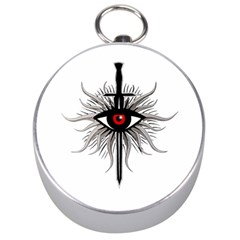 Inquisition Symbol Silver Compasses by Valentinaart