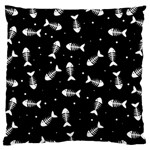 Fish bones pattern Large Cushion Case (Two Sides) Front