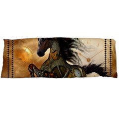 Steampunk, Wonderful Steampunk Horse With Clocks And Gears, Golden Design Body Pillow Case (dakimakura) by FantasyWorld7