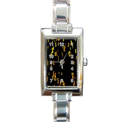 Animated Falling Spinning Shining 3d Golden Dollar Signs Against Transparent Rectangle Italian Charm Watch by Mariart