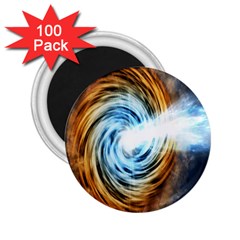 A Blazar Jet In The Middle Galaxy Appear Especially Bright 2 25  Magnets (100 Pack)  by Mariart