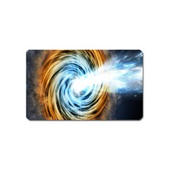 A Blazar Jet In The Middle Galaxy Appear Especially Bright Magnet (name Card)