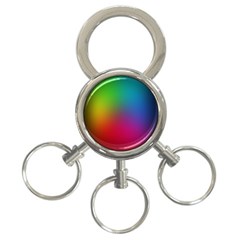 Bright Lines Resolution Image Wallpaper Rainbow 3-ring Key Chains