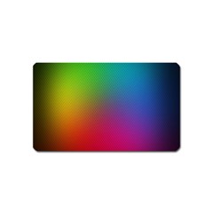 Bright Lines Resolution Image Wallpaper Rainbow Magnet (name Card)