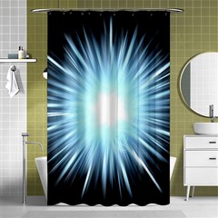 Bright Light On Black Background Shower Curtain 48  X 72  (small) 