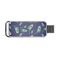 Canaries Budgie Pattern Bird Animals Cute Portable Usb Flash (two Sides) by Mariart