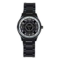 Kali Yantra Inverted Stainless Steel Round Watch