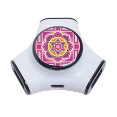 Kali Yantra Inverted Rainbow 3-port Usb Hub