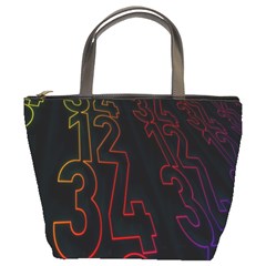 Neon Number Bucket Bags by Mariart