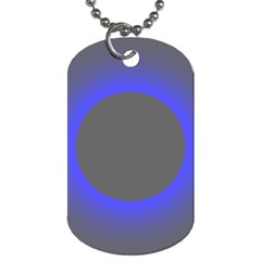 Pure Energy Black Blue Hole Space Galaxy Dog Tag (one Side) by Mariart