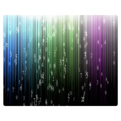 Numerical Animation Random Stripes Rainbow Space Double Sided Flano Blanket (medium)  by Mariart