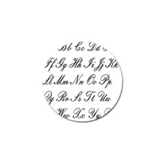 Alphabet Embassy Font Golf Ball Marker