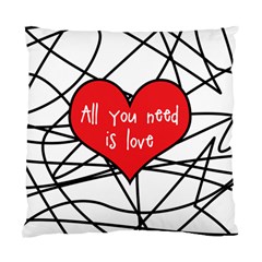 Love Abstract Heart Romance Shape Standard Cushion Case (two Sides) by Nexatart