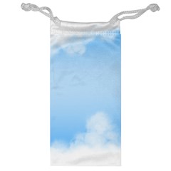 Sky Cloud Blue Texture Jewelry Bag by Nexatart