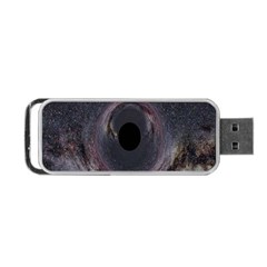 Black Hole Blue Space Galaxy Star Portable Usb Flash (one Side)