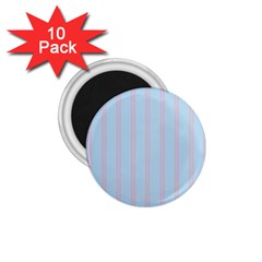 Bleu Pink Line Vertical 1 75  Magnets (10 Pack)  by Mariart