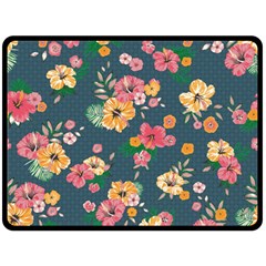 Aloha Hawaii Flower Floral Sexy Fleece Blanket (large)  by Mariart