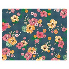 Aloha Hawaii Flower Floral Sexy Double Sided Flano Blanket (medium)  by Mariart