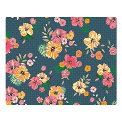 Aloha Hawaii Flower Floral Sexy Double Sided Flano Blanket (large)  by Mariart